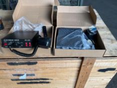 Q2 NEW UNISSUED VEHICLE SIREN AND PA KITS FROM MOD