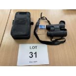 Pair of British Military PYSER-SGI E8X 42 RM WATER PROOF BINOS with case and lens covers from MOD
