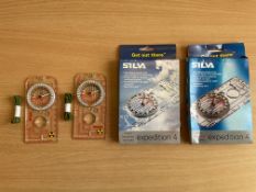2x New Unissued Silva Compass Navigation 4 Military Issue, in Original Packing