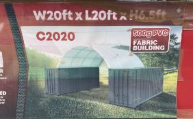 New Unissued Heavy Duty Container Shelter W20ft x L20ft x H6.5ft
