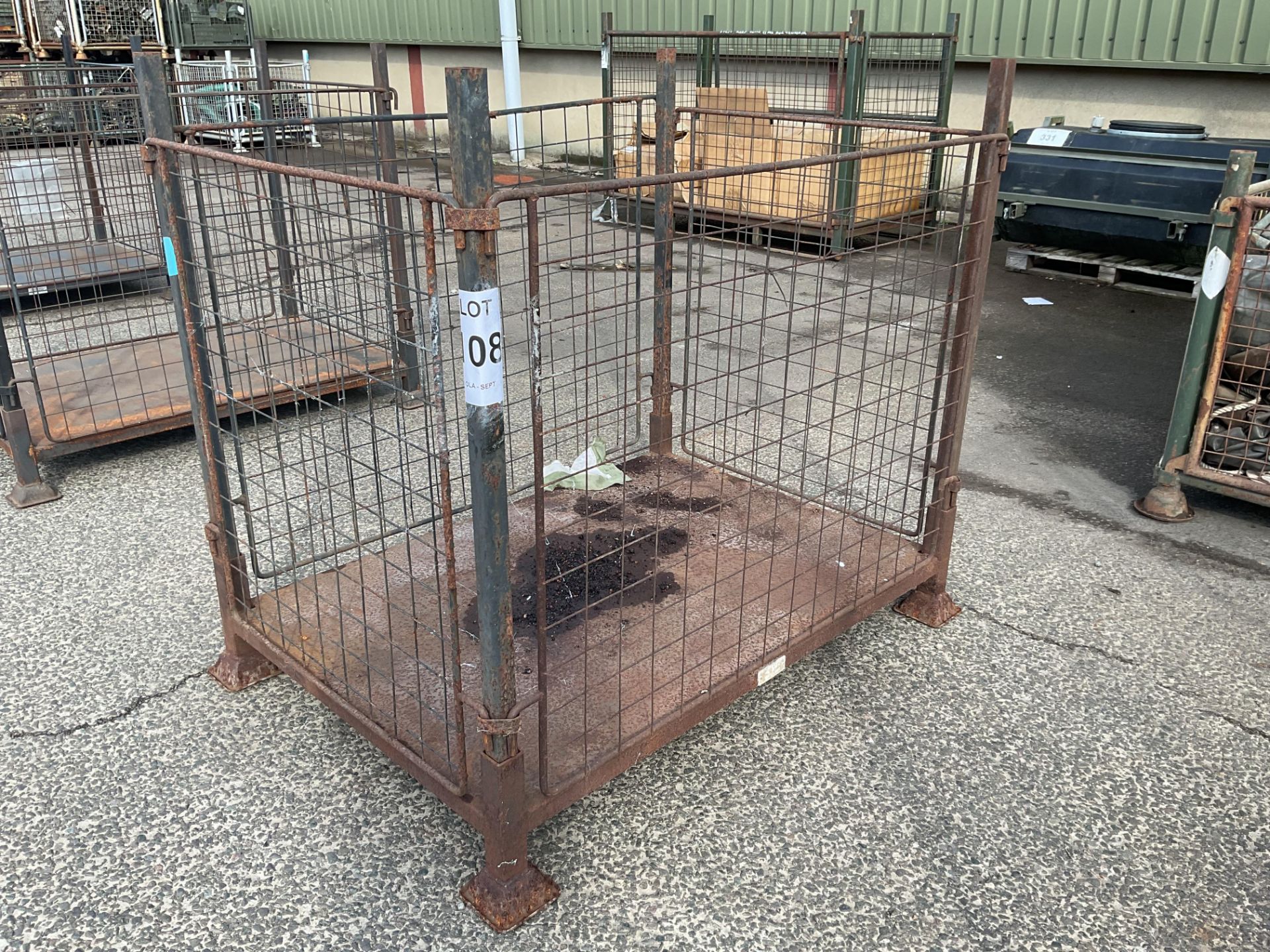 MOD Steel Stacking Stillage W/ Removable Posts & Sides
