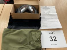 New Unissued British Special Forces CAM LOCK ANTI MIST HALO PARACHUTE GOGGLES from MOD.