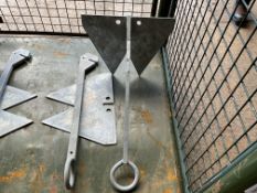 2X NEW UNISSUED HD GALVANISED WINCHING ANCHORS FROM MOD
