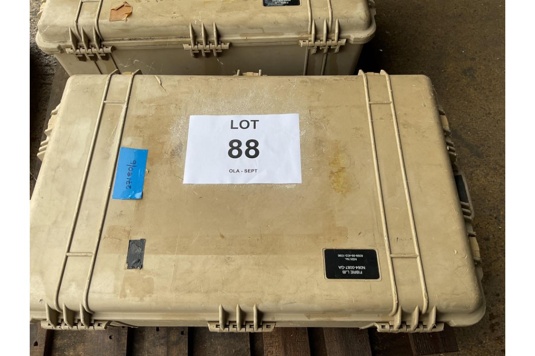 Peli Case Model 1650 with Wheels, Handle etc, from MOD
