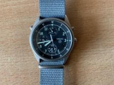 Seiko Gen 2 Date Adjust Pilots Chrono RAF Issue, Nato Marks, Date 1995, Snº 2399