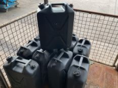 10X NEW UNISSUED BRITISH ARMY 5 GALLS WATER CANS FROM MOD