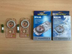 2x New Unissued Silva Compass Navigation 4 Military Issue, in Original Packing