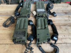 4x Rare Racal 2000 PTC 404 Combat Field Telephones, from MOD