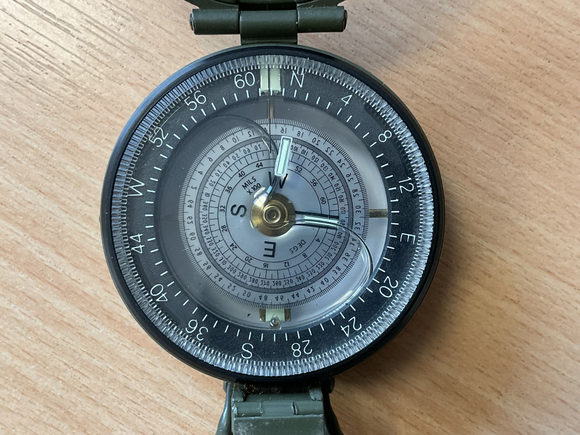 Francis Barker M88 British Army Prismatic Compass (Front Glass Missing) from MOD - Image 3 of 5