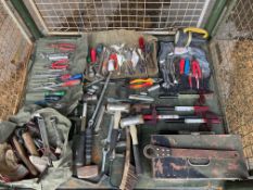 Stillage of Tools, Tool rolls, Tool Box. From MOD