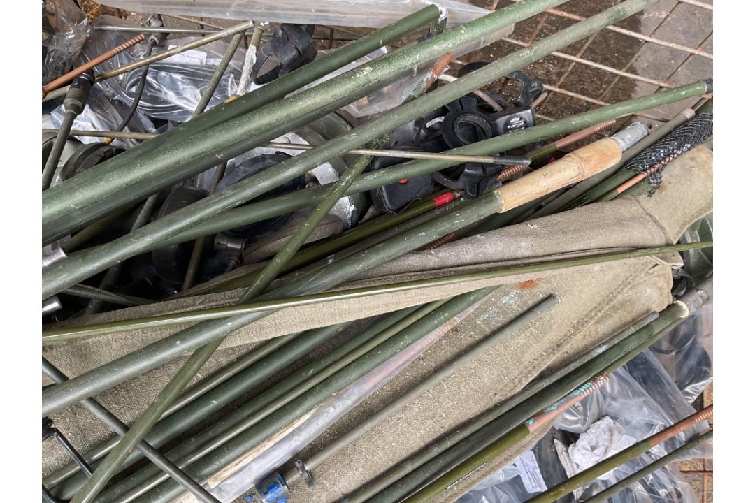Stillage of Clansman Radio equipment inc antennas, rods etc. From MOD - Image 8 of 9