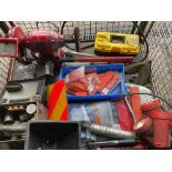 Stillage of Tools, Grinder, Hydraulic pump etc. From MOD.
