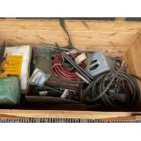 1x Wooden Crate of Vehicle CES /Tools, Tyre Inflators etc, from MOD - CRATE INCLUDED