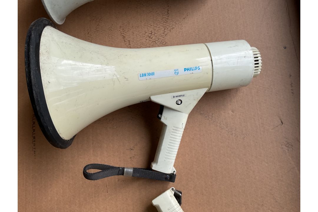 3x Phillips LBN1001 Electronic Megaphones, from MOD - Image 5 of 5