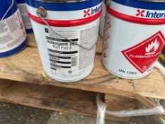 16x Tins of International Intergard 269 Red Part A & B, from MOD Reserve Stocks