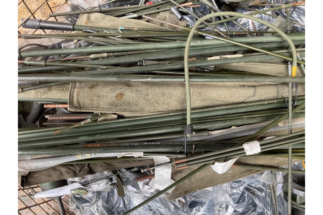 Stillage of Clansman Radio equipment inc antennas, rods etc. From MOD - Image 3 of 9