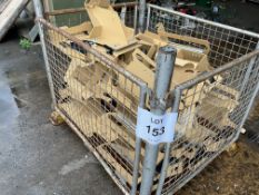 1X STILLAGE ( APPROX 16) NEW UNISSUED WIMIK RADIO/ ELECTRONICS MOUNTING TRAYS FROM MOD