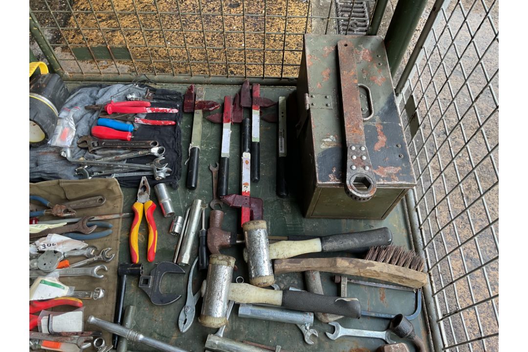 Stillage of Tools, Tool rolls, Tool Box. From MOD - Image 5 of 5