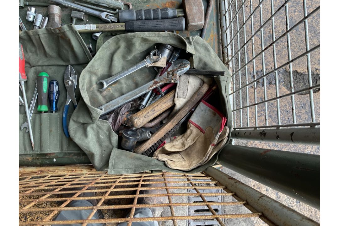 Stillage of Tools, Tool rolls, Tool Box. From MOD - Image 4 of 5