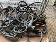 1x Stillage of Nato Inter Vehicle Jump Leads etc