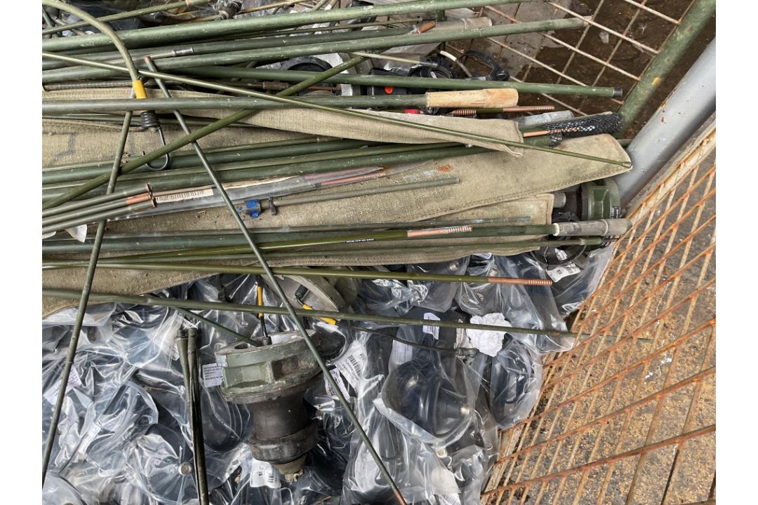 Stillage of Clansman Radio equipment inc antennas, rods etc. From MOD - Image 4 of 9