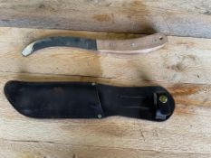 1 x Unissued Survival Knife in leather case from MOD.