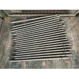 20x New Unissued Latest Type Ground Anchor Steel Pins 75cms Long, from MOD