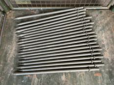 20x New Unissued Latest Type Ground Anchor Steel Pins 75cms Long, from MOD