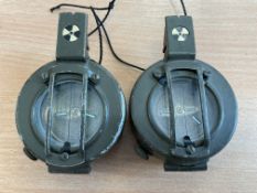 2x Stanley London British Army Brass Prismatic Compass, from MOD