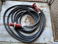 3 PHASE HD POWER CABLE C/W PLUG AND SOCKET FROM MOD
