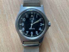 British Army W10 Service Watch, Nato Marks, Date 1991, Gulf War 1, New Battery / Strap
