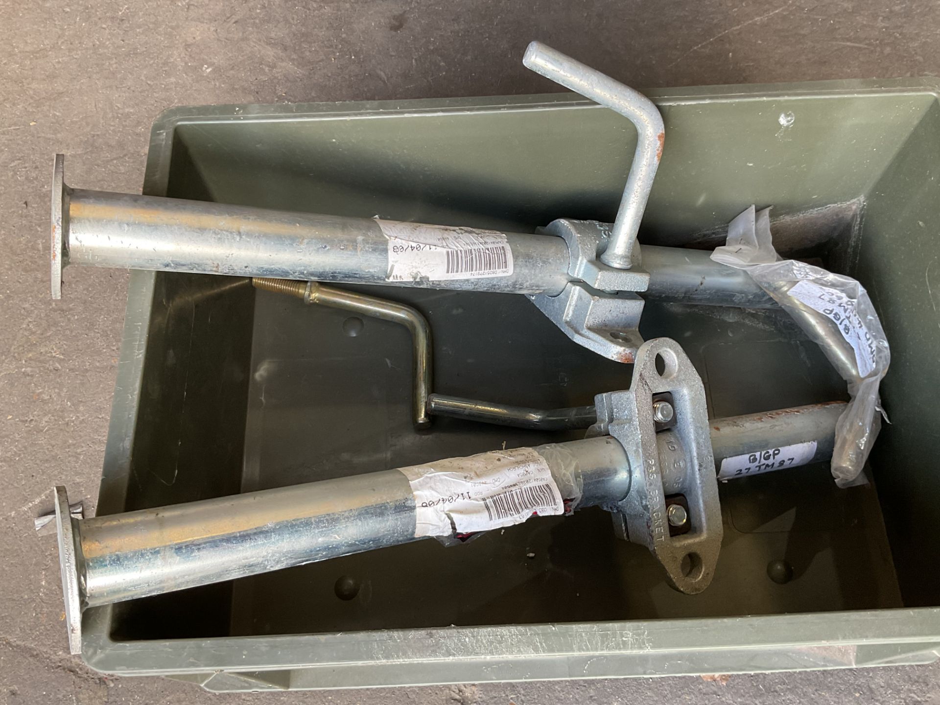 2x New Unissued Trailer Support Legs, from MOD