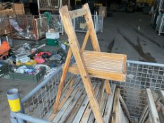 16 X RARE BRITISH ARMY BEECH CAMP CHAIRS