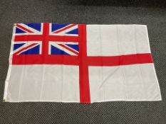 White Ensign Flag - 5ft x 3ft with Metal Eyelets.