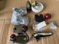 Unissued Rear Lights, Mirror Assy, Barrel Clip, Wheels etc