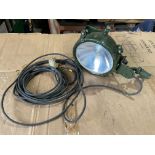 New Unissued FV 159907 Vehicle Search Light c/w Universal Mount, Lead and Plug, from MOD