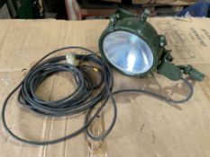 New Unissued FV 159907 Vehicle Search Light c/w Universal Mount, Lead and Plug, from MOD