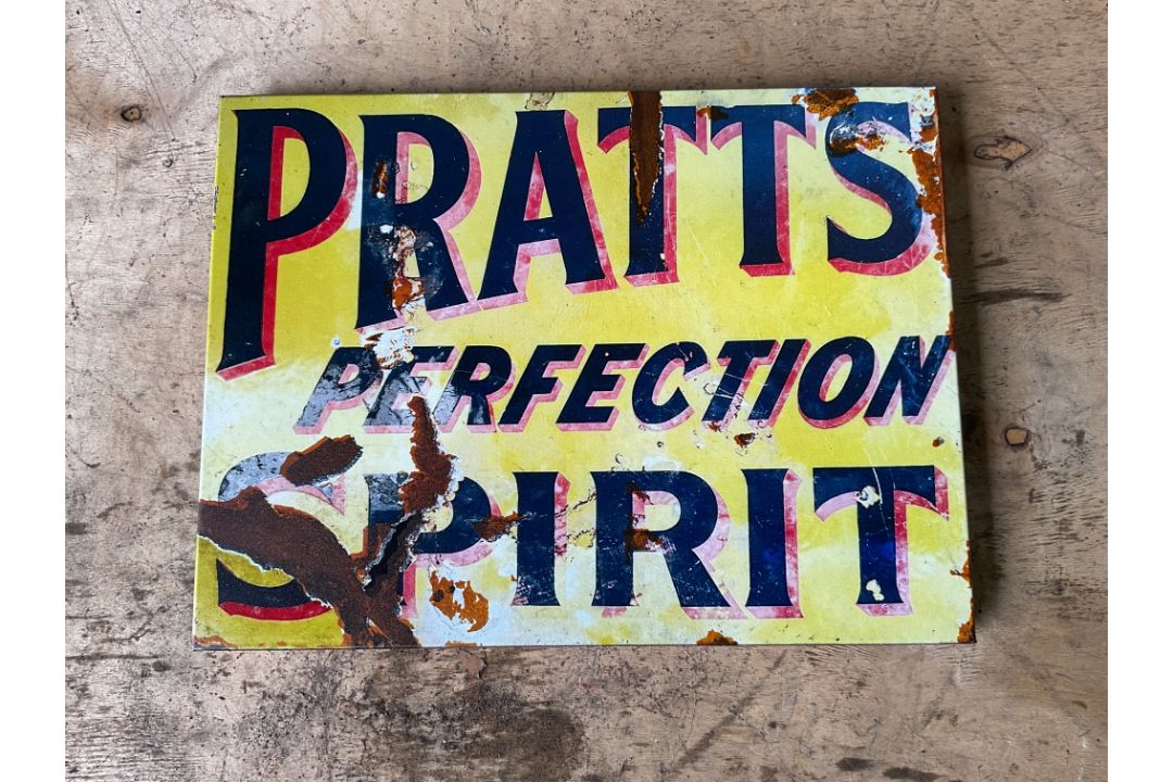 Pratts Motor Oil Advertising Sign - 40x30cms - Image 1 of 2