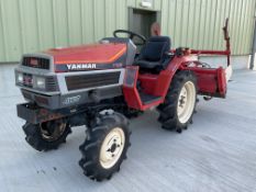 Yanmar F165 4x4 Diesel Compact Tractor c/w Yanmar RSA 1305 Rotavator, 969 Hours