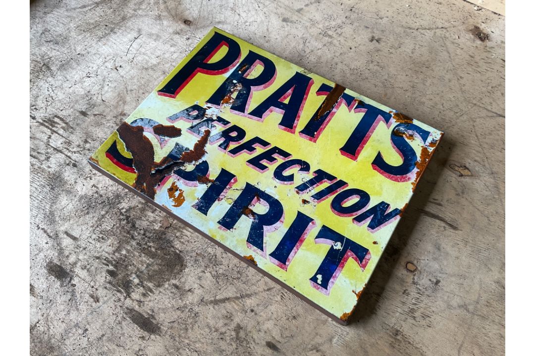 Pratts Motor Oil Advertising Sign - 40x30cms - Image 2 of 2