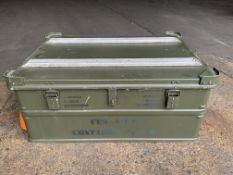 New Unissued Aluminium Zarges Type Stacking Waterproof Transit Case, from MOD