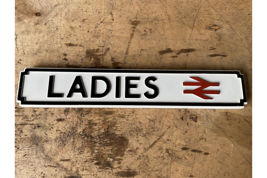 British Rail Ladies Toilet Sign - 58x10cms - Image 1 of 2