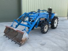 ISEKI 255 Compact 25 HP 4x4 Diesel Tractor c/w Hydraulic Front Loader + Power Steering, 1775 Hrs
