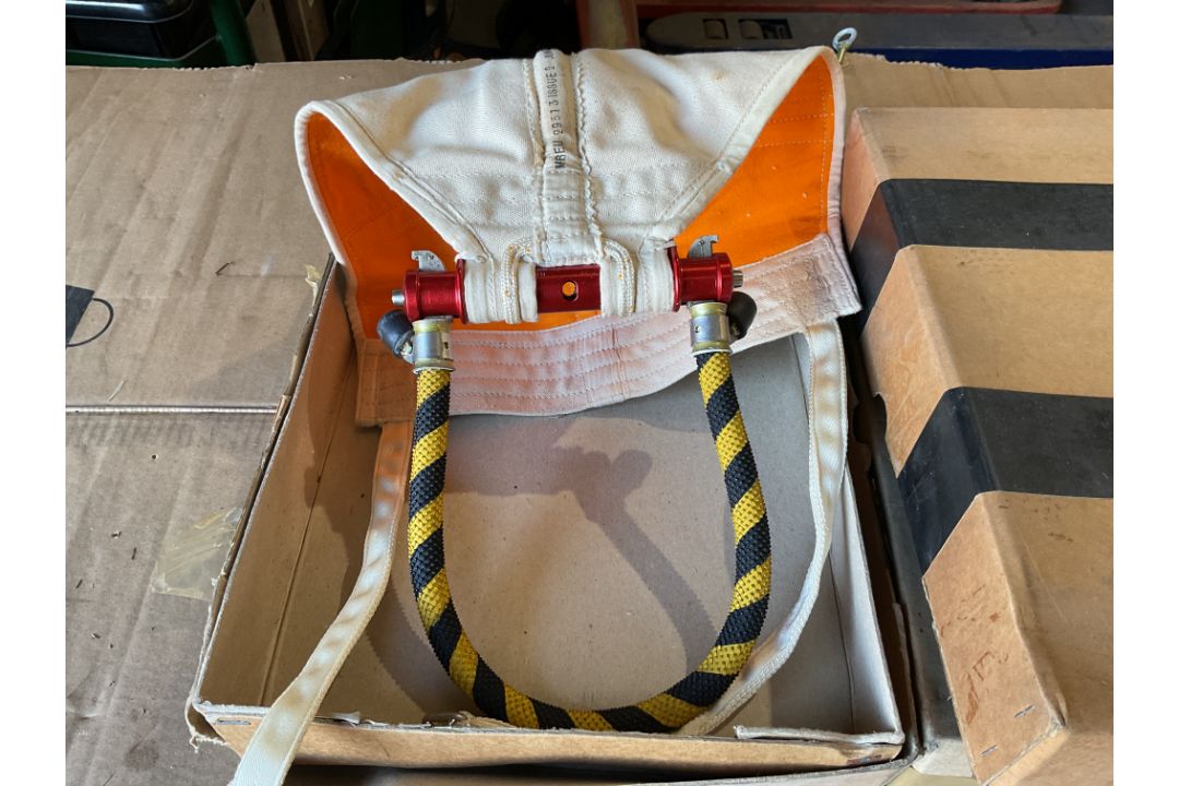 5x Rare New Unissued Martin Baker Ejector Seat Handles and Head Protector, from RAF Stocks - Image 1 of 6