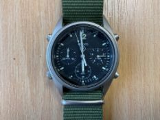 Seiko Gen 1 Pilots Chrono RAF Harrier Force Issue, Nato Marks, Date 1987, Sn° 4610