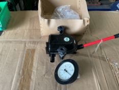 New Unissued PATAY Fuel Transfer Pump and 10 Bar Pressure Gauge, from MOD