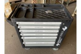 1x New Unissued Gunter Wagen 6 Drawer Tool Cabinet c/w Tools, on Castors with Keys as shown