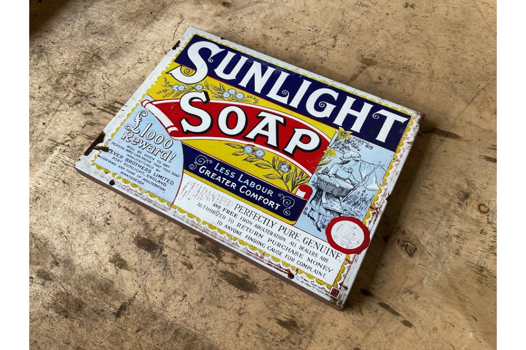 Sunlight Soap Sign - 40x30cms - Image 2 of 2