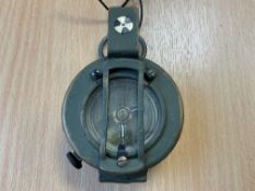 British Army Stanley London Brass Prismatic Compass in Mils, from MOD