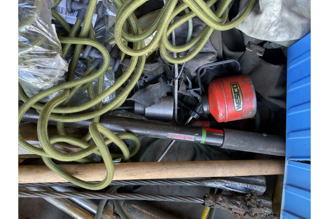 1x Stillage of Tools, Bungees, Locks etc - Image 5 of 8